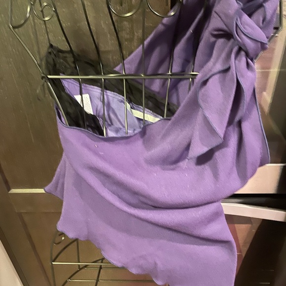 Ungaro top with lace detail and tied shoulder - Picture 4 of 8